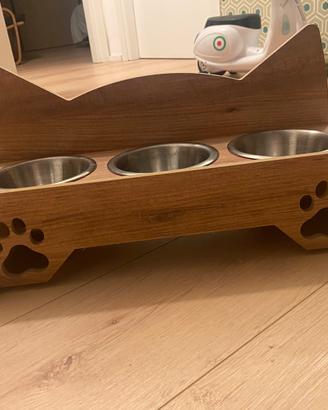 Supporto porta pappa per animali domestici