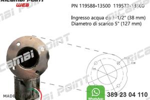 Gomito Scarico Marino Acciaio Inox Volvo Penta