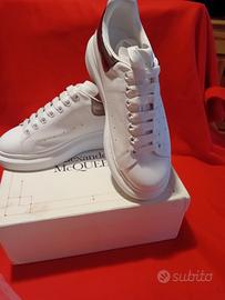 Alexander McQUEEN, bianche e argento, size 40