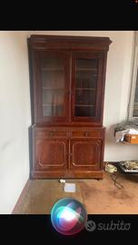 Libreria in noce del 1800