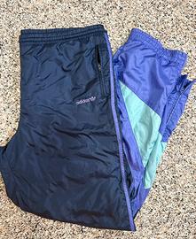 Adidas pantaloni tuta blu vintage