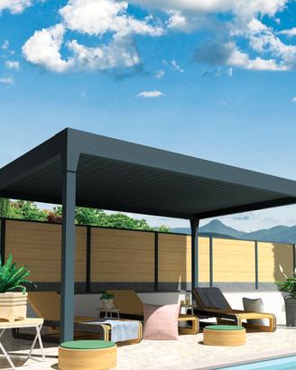 Pergola bioclimatica LUNA autoportante 2 cilindri