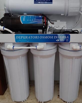 Impianto osmosi a 5 fasi con sebatoio