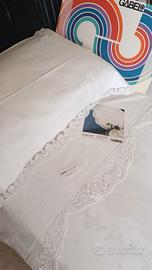 lenzuolo matrimoniale Gabel in pelleOvo con macram