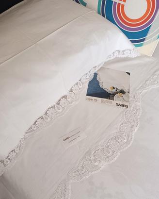 lenzuolo matrimoniale Gabel in pelleOvo con macram