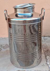 Fusto in acciaio inox per olio e vino 50lt