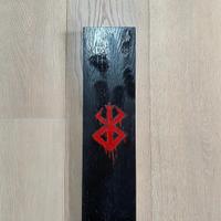 Berserk Guts Custom Piece legno dipinto personaliz