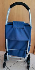 Carello per la spesa saliscala a 6 ruote