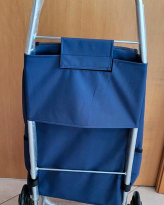 Carello per la spesa saliscala a 6 ruote