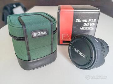 Obiettivo Sigma 20 mm 1.8 mm dg rf per Nikon