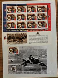 12 Francobolli del Centenario Bologna FC 