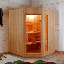 Sauna Finlandese Angolare NUOVA  – 150x150x200 cm