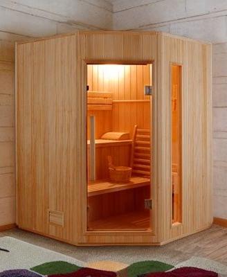 Sauna Finlandese Angolare NUOVA  – 150x150x200 cm