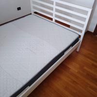 Letto modello Tarva bianco con materasso