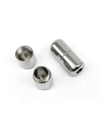 Capsule clips calamita argento per lacci scarpe