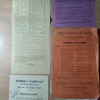 lotto 122 pezzi lotterie varie dal 1860 al 1990