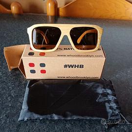 Occhiali da sole WHB - montatura in legno - nuovi