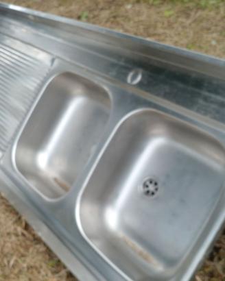 lavello cucina inox 150 x61cm