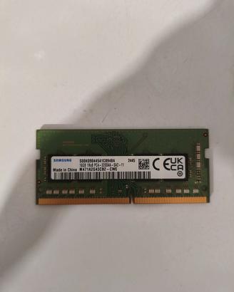 RAM DDR4 per notebook