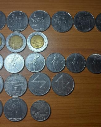 Lotto 22 monete italiane rare, FAO, commemorative,