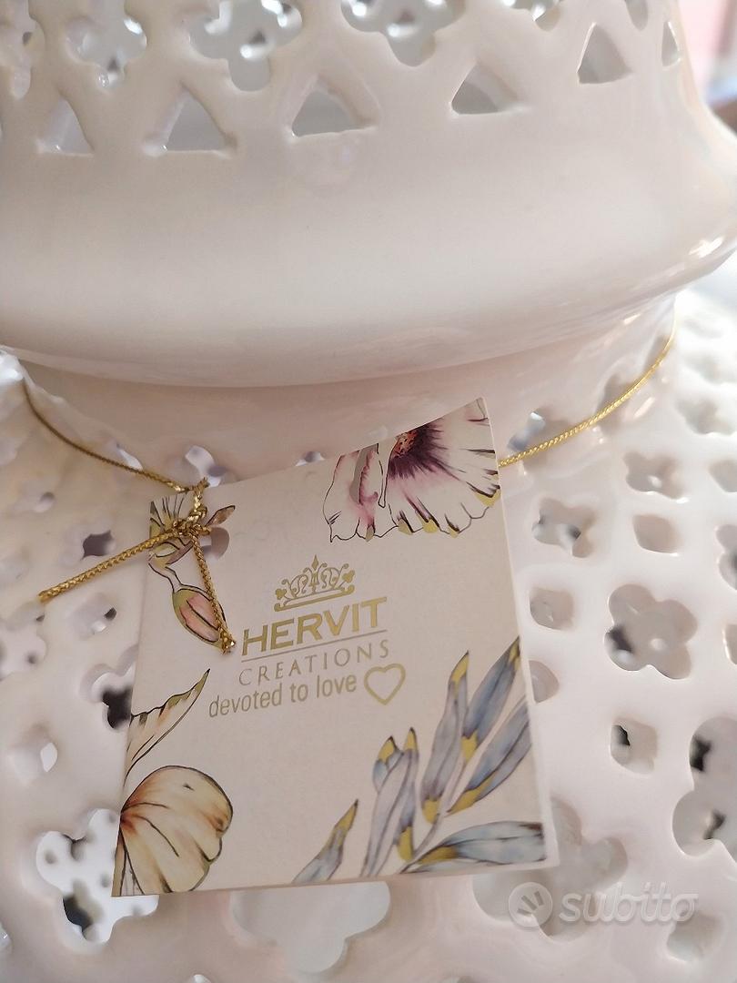 Offerta Vaso anfora porcellana bianco Hervit