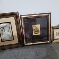 Quadri Ottaviani ,foglia oro ,Eugenio Saint Pierre