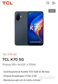 Smartphone TCL 70 5G Nuovo
