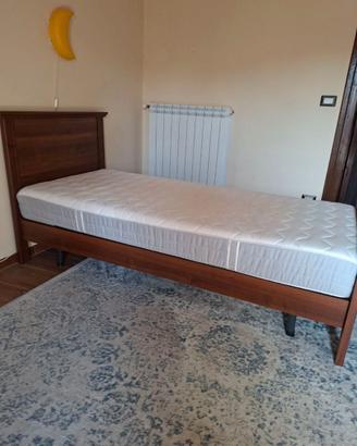 Materasso, rete ortopedica e struttura letto