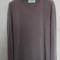 Maglia donna color tortora e panna.