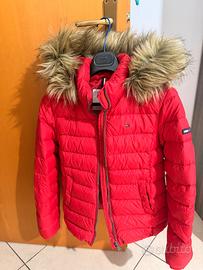 Piumino donna tommy jeans rosso