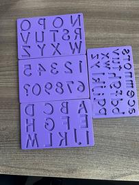 Stampi lettere Wilton cake design