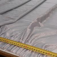 coppia tende in raso grigio disegnato