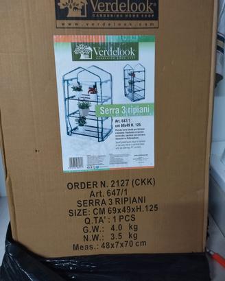 Serra 3 ripiani nuova imballata e mai aperta