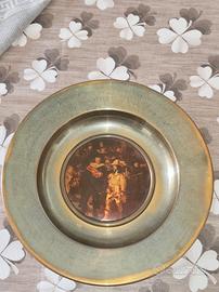 Piatto decorativo ottone (la ronda di notte)