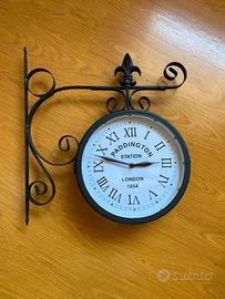Orologio da parete stile stazione ferroviaria