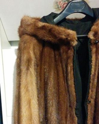 cappotto reversibile visone 