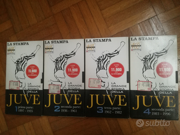 4 VHS STORIA JUVENTUS (la stampa)