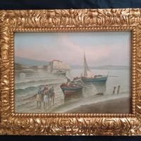 Radames Scoppa, dipinto olio su legno 
