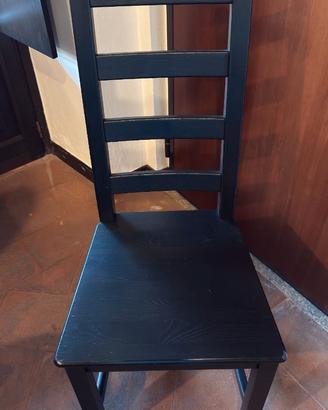 Sedie Ikea Kaustby nero legno