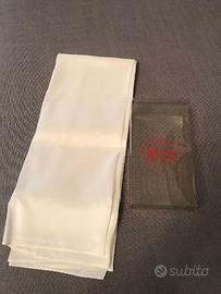 foulard bandana 80x80 biancoo nuovo amas