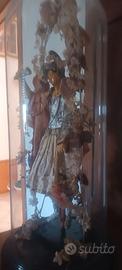 Antica Statua Sacra Sotto Campana di Vetro - Epoca