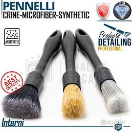3 Pennelli Pulizia INTERNI Detailing Professionale