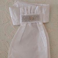 cravatta Hkm,bianca equitazione dressing, sangallo