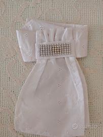 cravatta Hkm,bianca equitazione dressing, sangallo