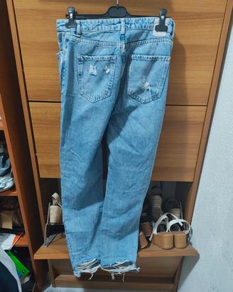 jeans zara strappati donna taglia M