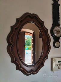 specchio in legno antico 