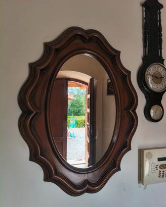 specchio in legno antico 