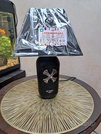 Lampada Artigianale Bottiglia Rum Bumbu Nera