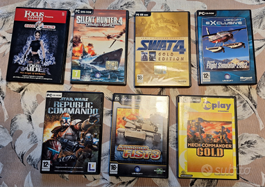 Videogiochi PC CD-ROM, lotto 7 videogames