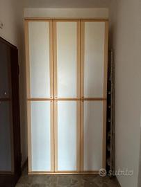 Mobile dispensa a parete legno chiaro — 3 ante sop